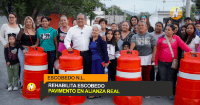 REHABILITA ESCOBEDO PAVIMENTO EN ALIANZA REAL 